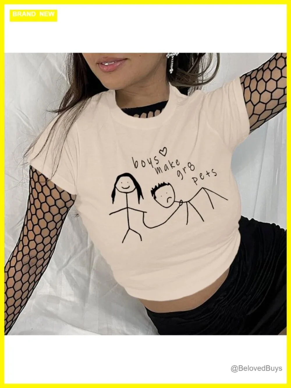 Kawaii Graphic Crop Top Y2k Baby Tee Slim Fit Short Sleeve Casual Summer T-Shirt